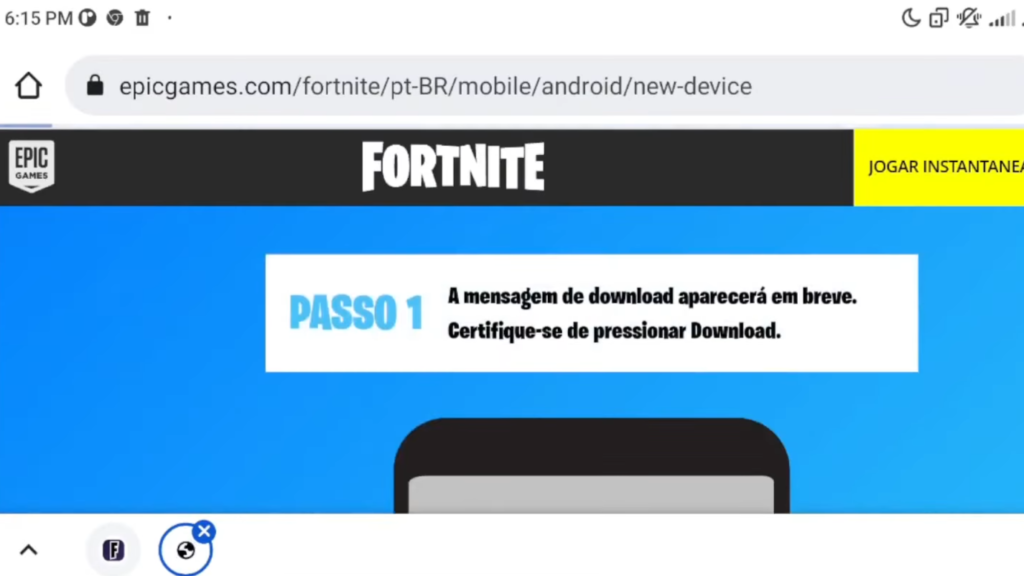 Acesso ao Link Oficial da Epic Games
