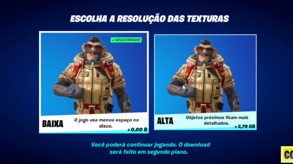 Configurações Iniciais do Fortnite