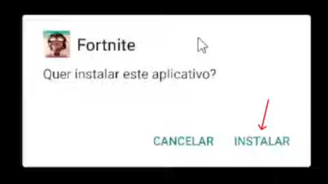 Iniciando a Instalação do Fortnite no celular